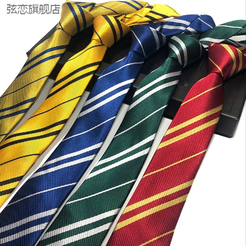 哈利波特領帶格蘭芬多斯萊特林拉文克勞赫奇帕奇學院領帶現貨-細節圖2
