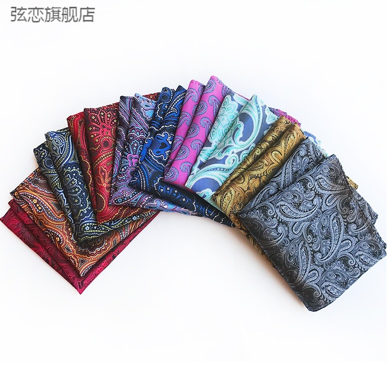 男士手帕方巾款滌綸材質時尚百搭西服口袋巾正裝方巾-細節圖2