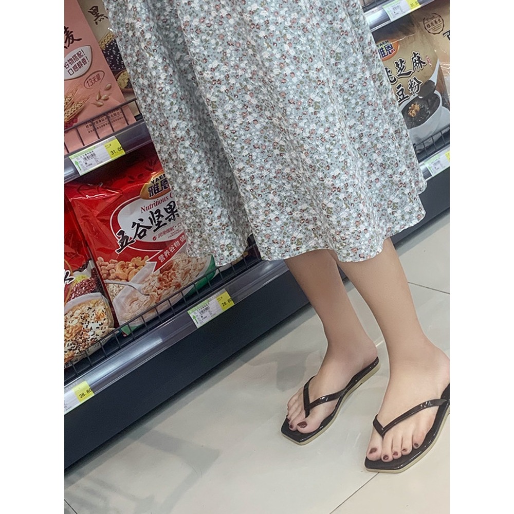 人字拖鞋夏季女士平底外穿純色休閑夾腳涼拖網紅沙灘鞋女鞋2-細節圖4