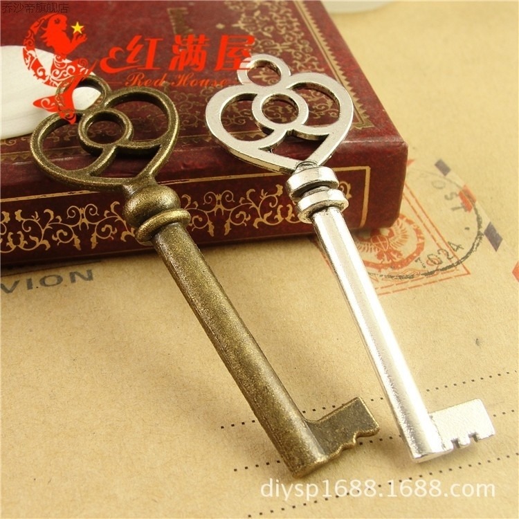 1026 可選5克 復古鑰匙配件 韓國飾品 飾品配件 40個/包9-細節圖2
