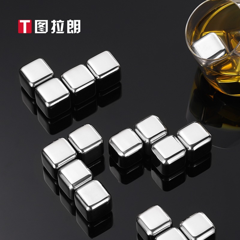 304不銹鋼冰塊金屬家用冰酒石速凍冰粒威士忌金屬冰抖音冰鎮神器-細節圖3
