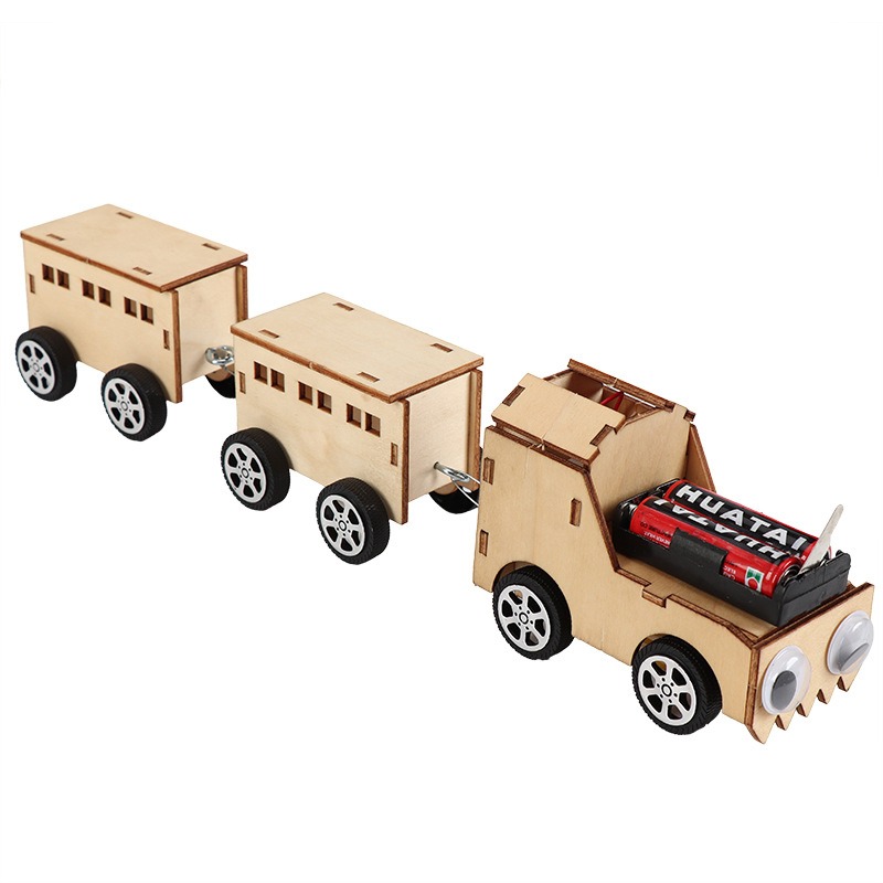 科技小製作小發明小學生手工組裝小火車兒童科學實驗作品男孩玩具-細節圖5