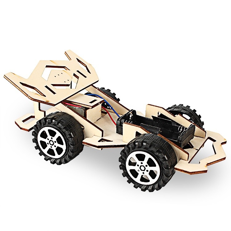 電動馬達賽車小學生科技小製作發明拼裝科學實驗手工玩具創客作品-細節圖4
