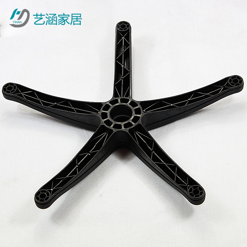 椅子尼龍腳五星腳配件加厚轉椅腳電腦椅辦公椅腳輪底座底盤升降桿-細節圖3