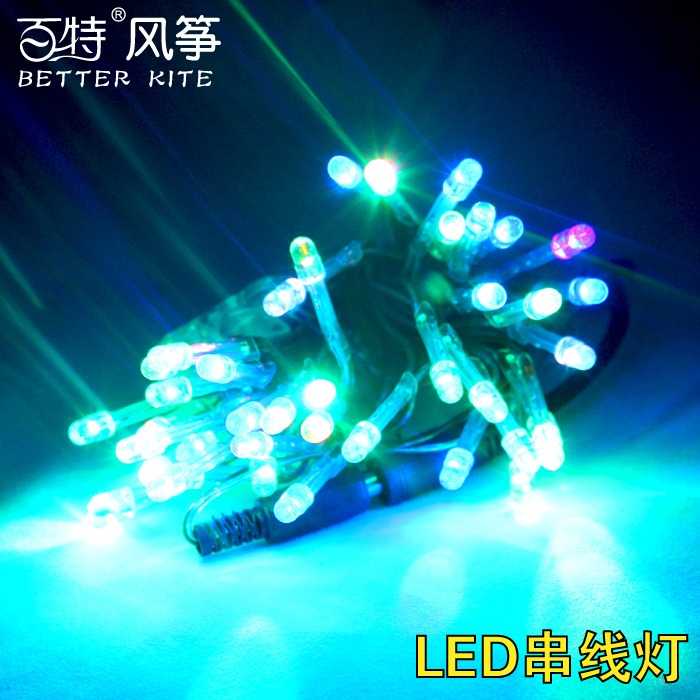風箏線燈led夜光燈 配件24頭 36頭 72頭串燈 風箏線燈成人發光-細節圖4