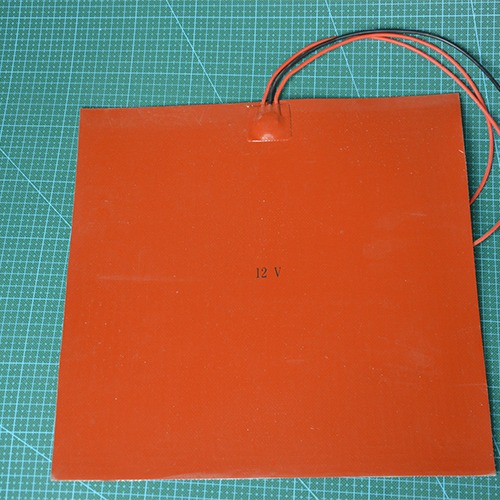 3D打印機DIY配件 方形硅膠加熱板 發熱墊300*300的背面粘好3M膠的-細節圖2
