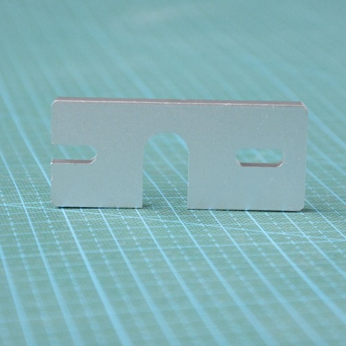 3D打印機配件Reprap Kossel E3DV5/V6熱端長方形固定鋁板噴砂氧化-細節圖2
