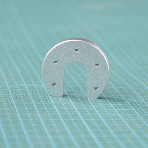 3D打印機配件Kossel E3DV5/V6熱端圓形固定鋁板噴砂氧化 通用馬蹄-細節圖2