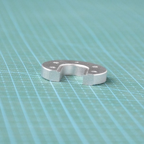 3D打印機配件Kossel E3DV5/V6熱端圓形固定鋁板噴砂氧化 通用馬蹄-細節圖3