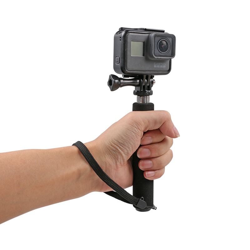 海綿手柄自拍桿For Gopro/大疆DJI小蟻相機 手持桿伸縮式配件-細節圖4