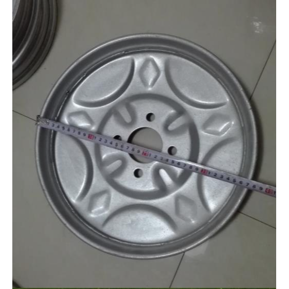 電動三輪車後鋼圈鋼輪後輪輪轂275-14/2.75-14鋼圈輪轂後輪配件-細節圖3