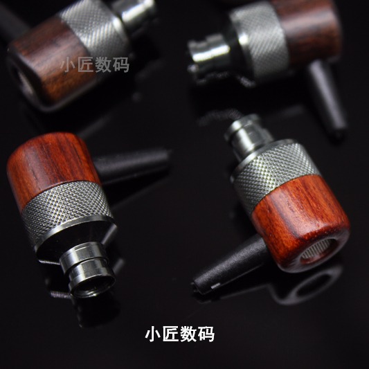 9.2mm木質耳殼 diy耳機外殼 黑檀木花梨木 箱子味重低音 耳機配件-細節圖3