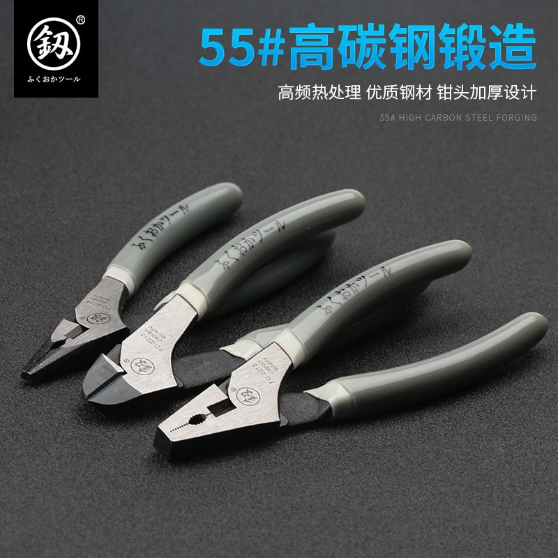 工業級省力鋼絲鉗萬用進口款老虎鉗尖嘴鉗電工斜嘴鉗迷你-細節圖4