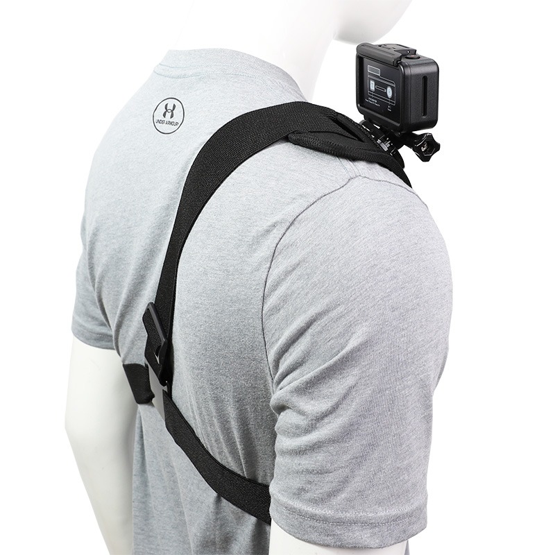適用gopro hero7/6/5配件肩部固定綁帶小蟻大疆靈眸運動相機肩帶-細節圖5