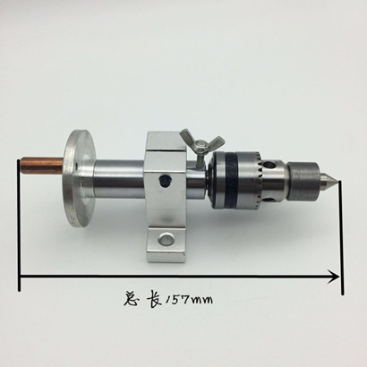 DIY木工車牀尾座頂針微型佛珠車牀配件鉆夾頭梅花回轉頂針活頂針-細節圖3