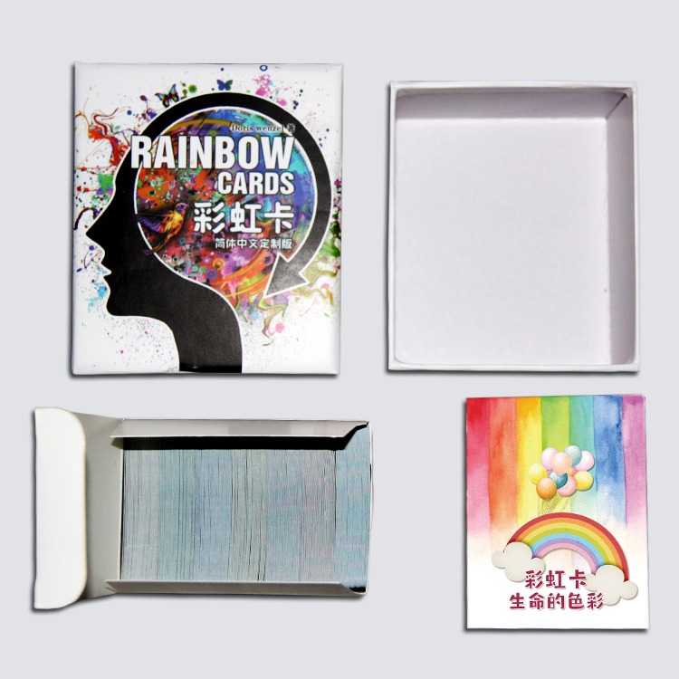 彩虹卡 生命的色彩能量卡心理卡牌 心靈圖卡-細節圖3