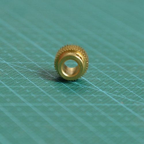 究其科技 3D打印機配件 黃銅齒輪 40齒 5*11*11-細節圖2