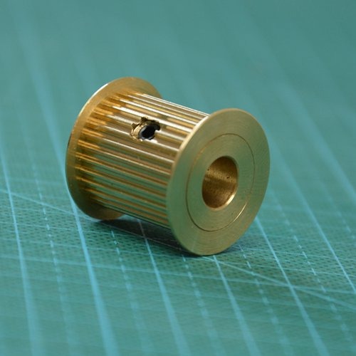 究其科技 3D打印機配件 2GT黃銅帶輪 30齒 適用15-18MM同步帶-細節圖2