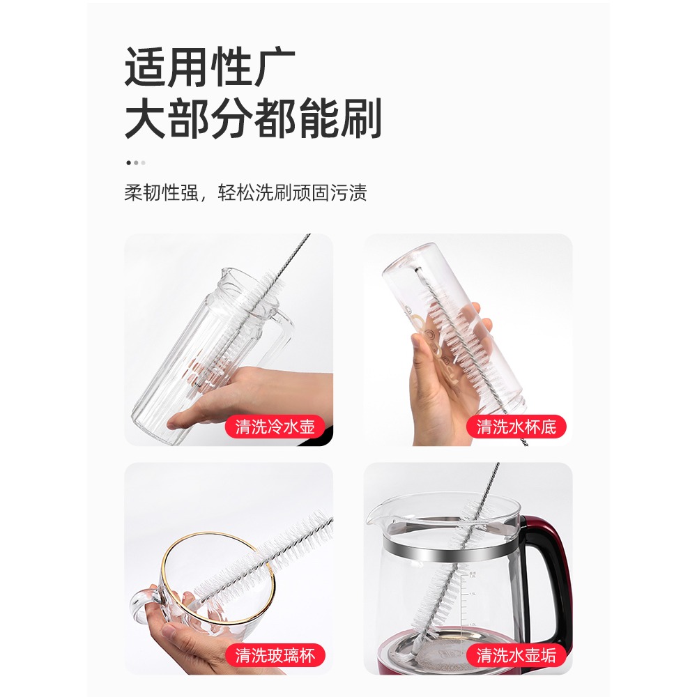 植筋毛刷清灰孔刷植筋加固清孔灰塵塑料刷孔內清理刷子孔刷清潔刷-細節圖2