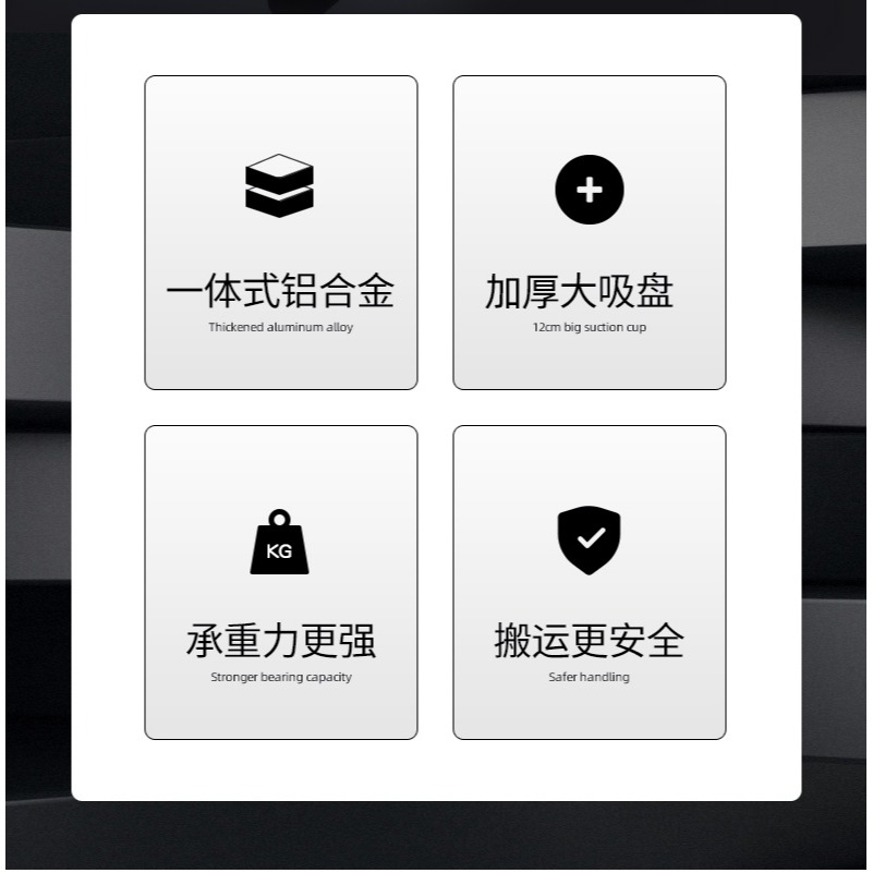 玻璃吸盤強力吸提器單雙三爪重型鋁合金貼瓷磚地板磚真空固定工具-細節圖7