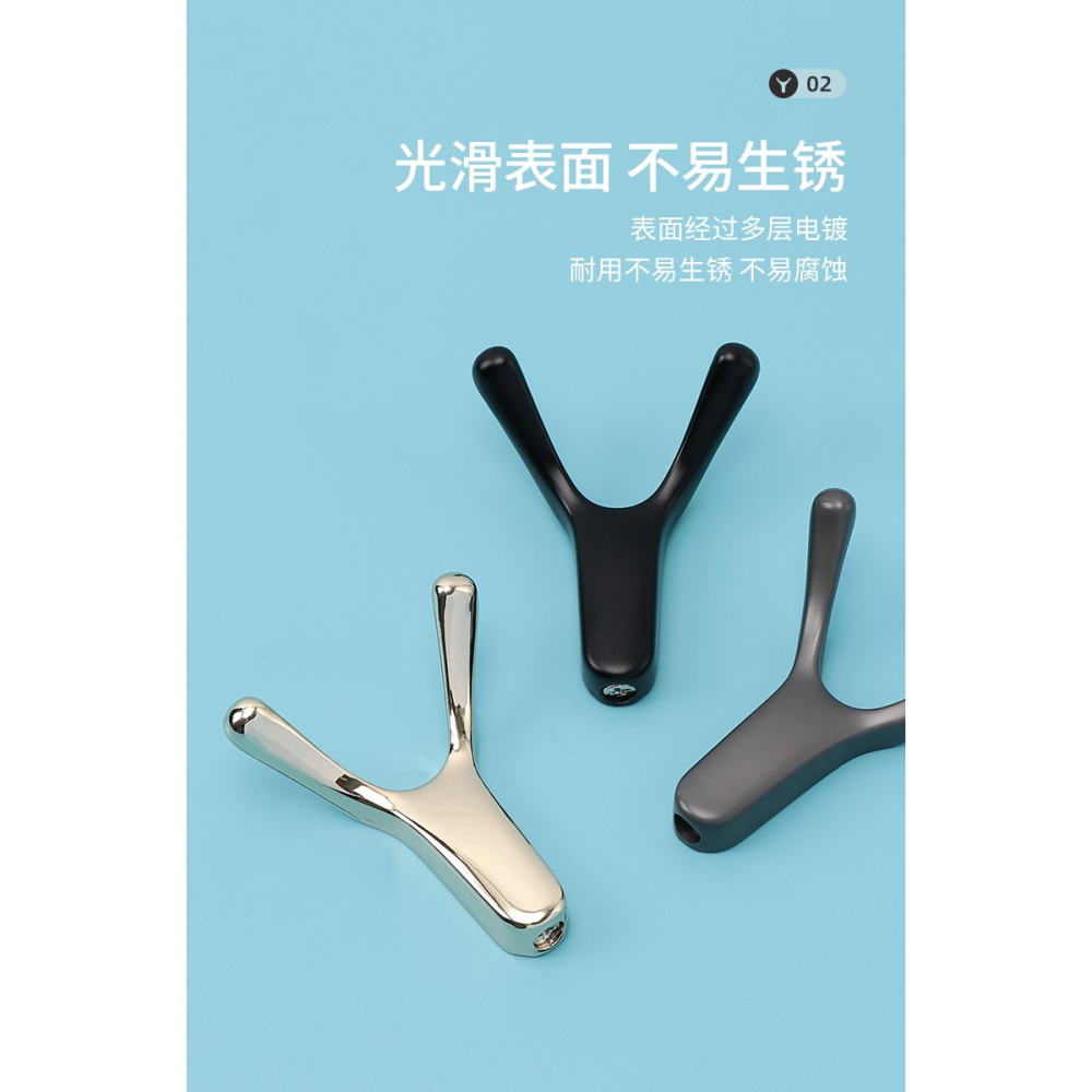 衣櫃掛鉤北歐壁掛墻壁衣帽鉤衣服鞋櫃玄關掛衣鉤單個金屬創意打孔-細節圖9