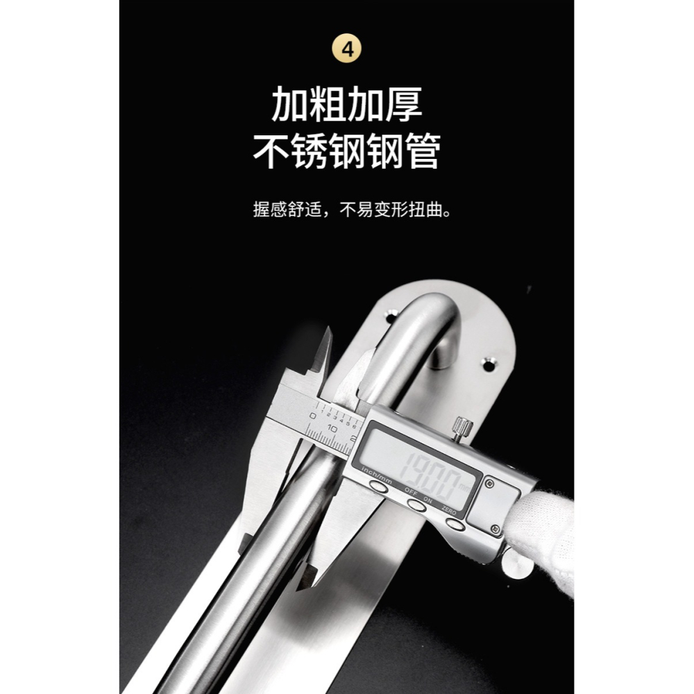 大門拉手不銹鋼方形木門手柄中式加厚房門拉手明裝現代簡約門把手-細節圖10