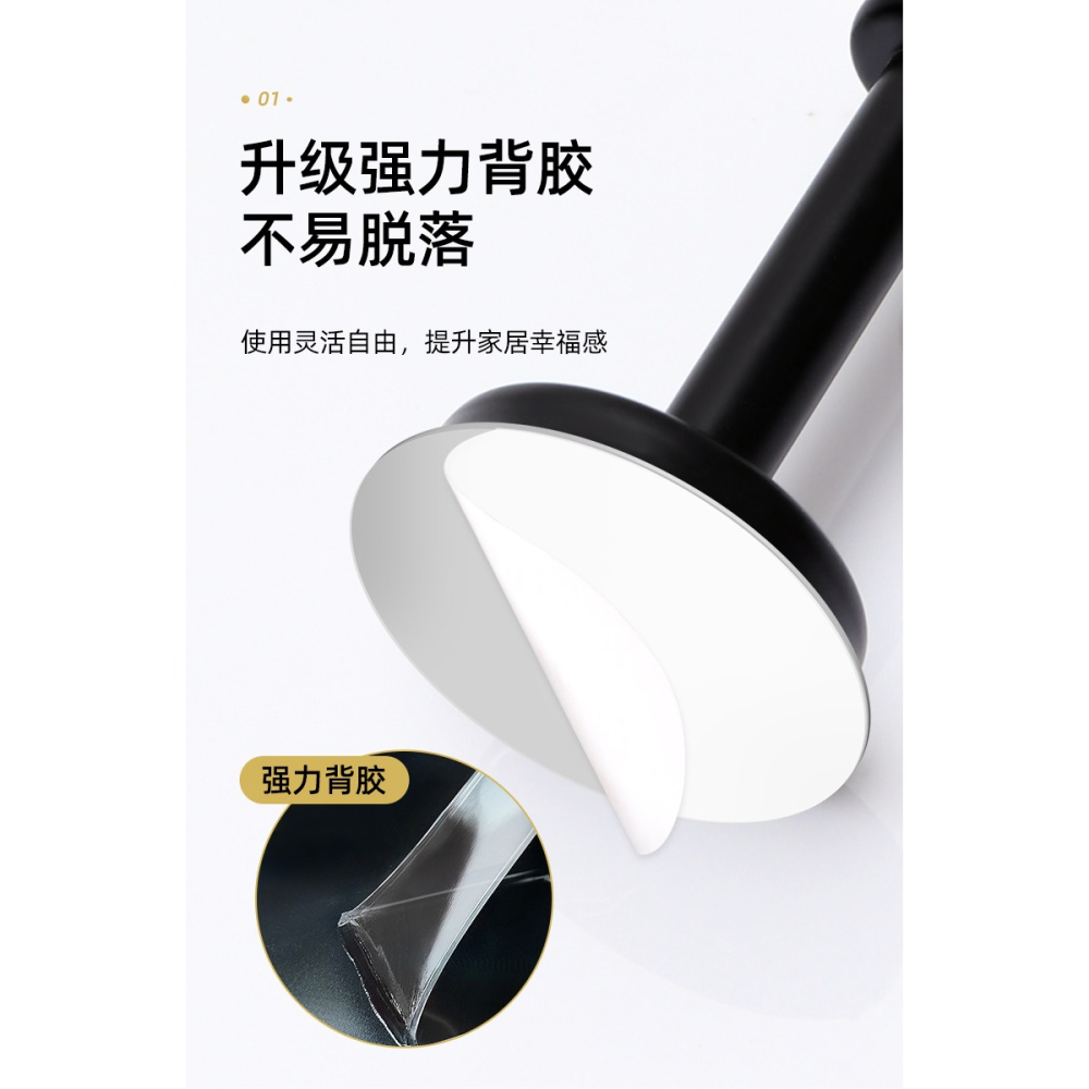 門頂免打孔不銹鋼加長門檔家用防盜門擋器大門碰門吸防撞門阻神器-細節圖8