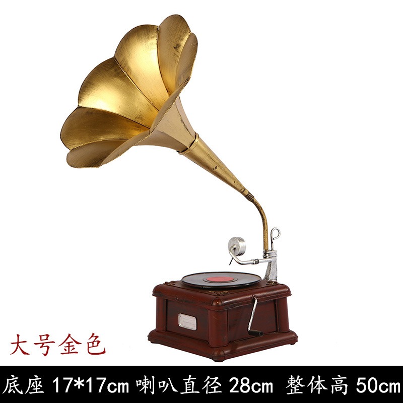 復古鐵藝電視機留聲機收音機模型道具酒吧咖啡廳影視拍照老式擺件-細節圖10