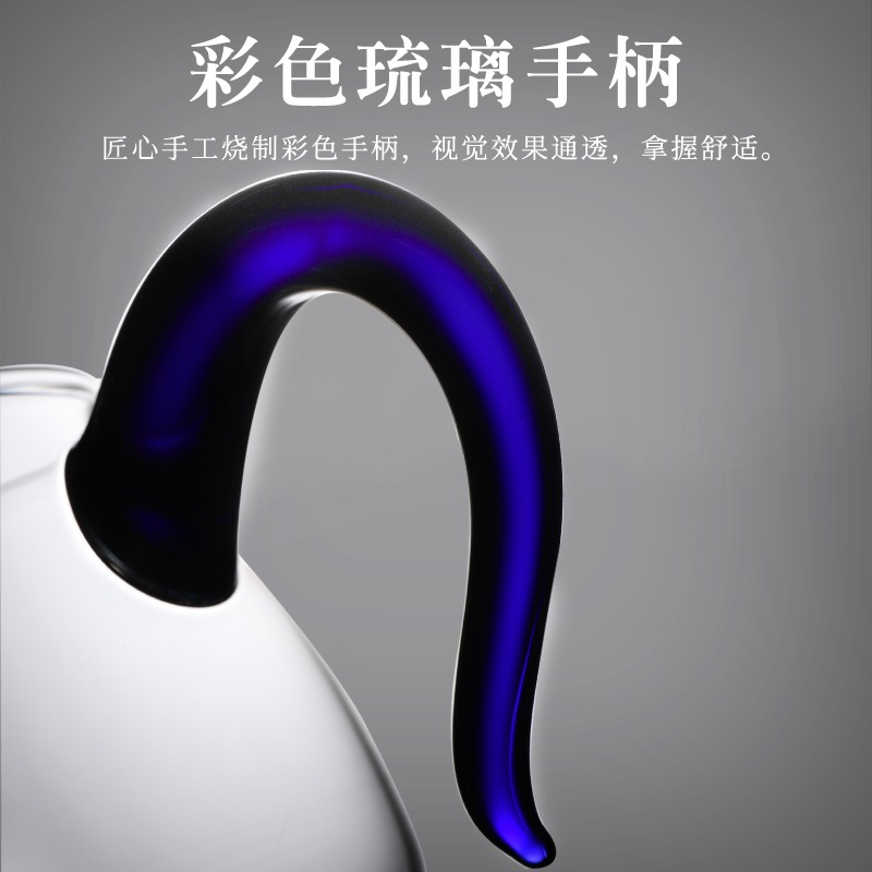 唐豐帶把玻璃公道杯大容量茶海單個家用耐熱功夫裝茶器簡約分茶器-細節圖3