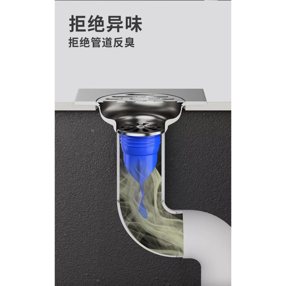 地漏防臭器衛生間下水道硅膠芯圓形反味蓋浴室洗衣機蓋內芯神器-細節圖9
