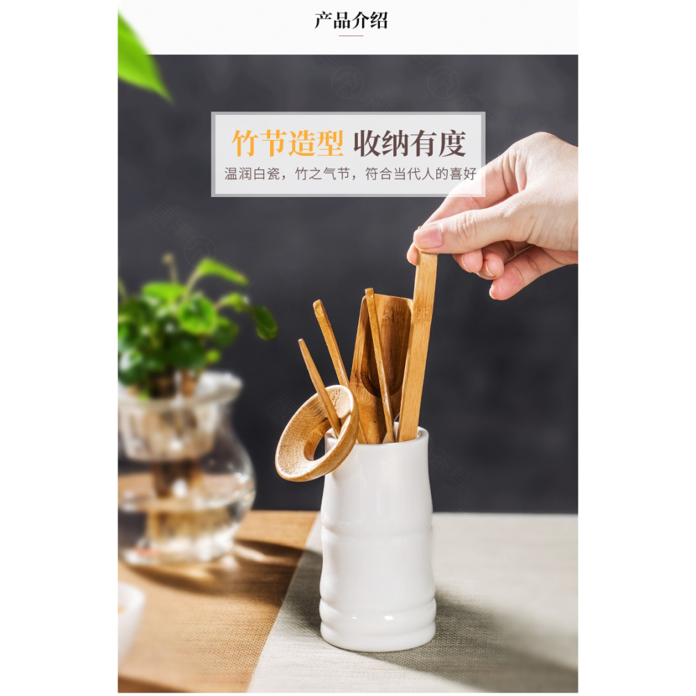 唐豐黑檀木茶道六君子功夫茶配件茶針茶夾杯夾茶勺茶藝茶寵套裝Z-細節圖8