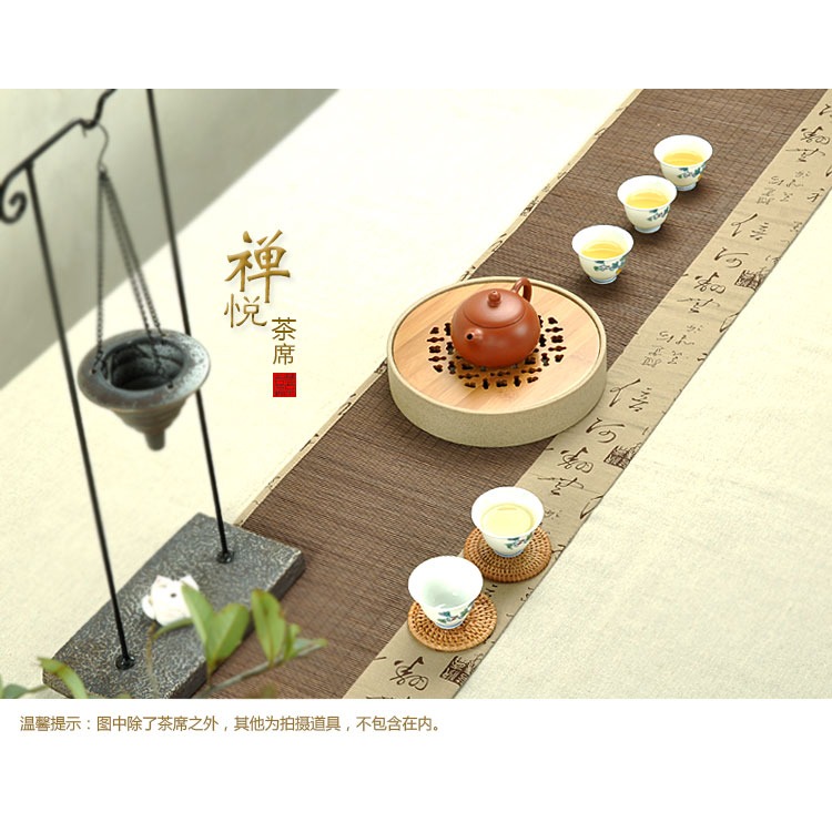 唐豐 茶席麻布桌旗棉麻布藝茶墊日式幹泡茶盤墊壺墊杯墊茶具零配Z-細節圖6