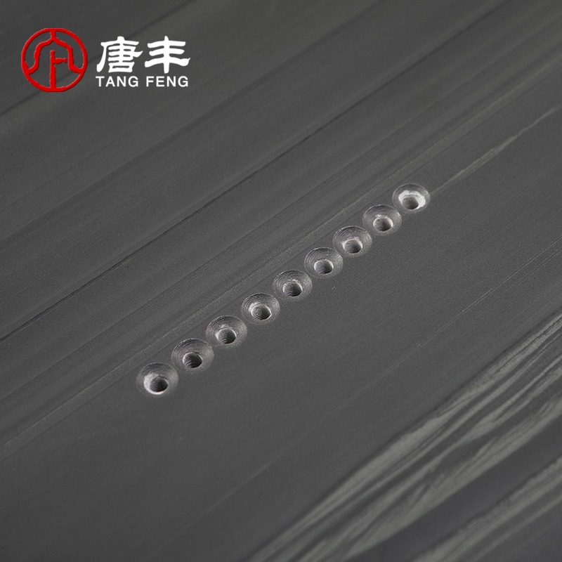 唐豐烏金石茶盤簡約中式茶臺黑金石茶托家用辦公整塊茶海190186z-細節圖3