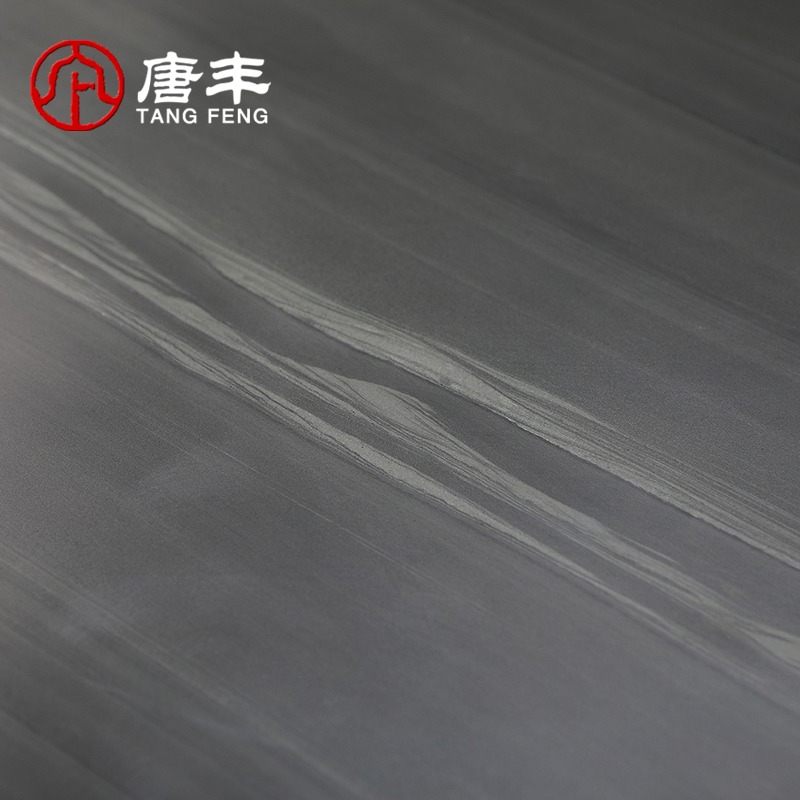 唐豐烏金石茶盤簡約中式茶臺黑金石茶托家用辦公整塊茶海190186z-細節圖5