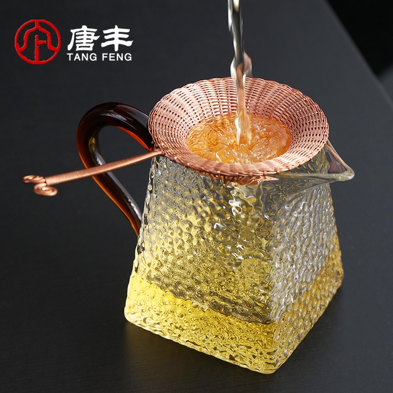 唐豐銅製茶漏器創意手工過濾器單個茶水分離器茶濾禮盒裝190085 z-細節圖4
