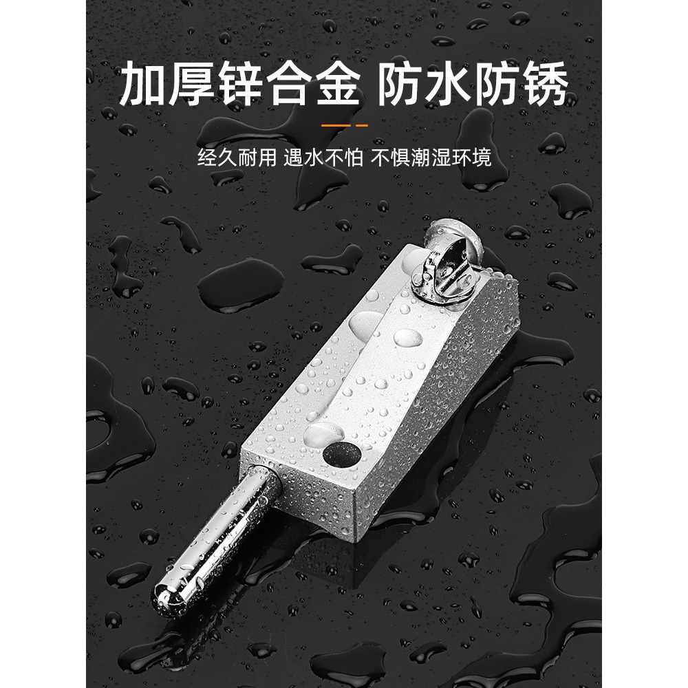 彈簧插銷自動旋轉門鎖木門玻璃門明裝防盜安全神器落地插銷固定器-細節圖3