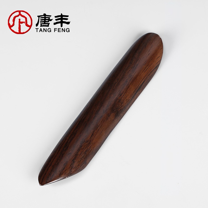 唐豐黑檀功夫茶勺家用實木茶鏟泡茶配件茶匙取茶單個投茶器茶則A-細節圖4