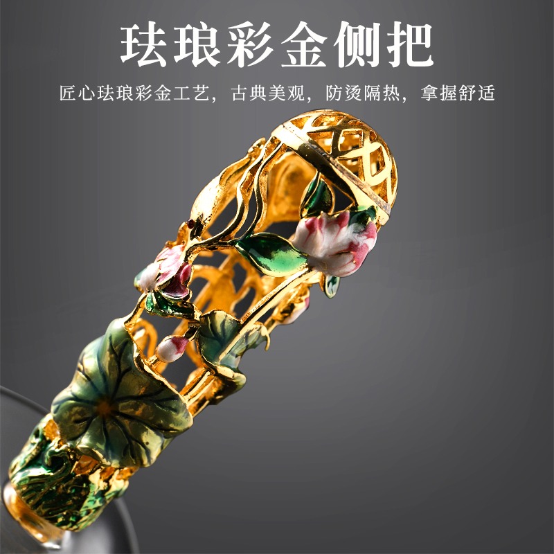 唐豐公道杯玻璃加厚琺瑯彩側把茶海家用耐熱裝茶器分茶器190075z-細節圖3