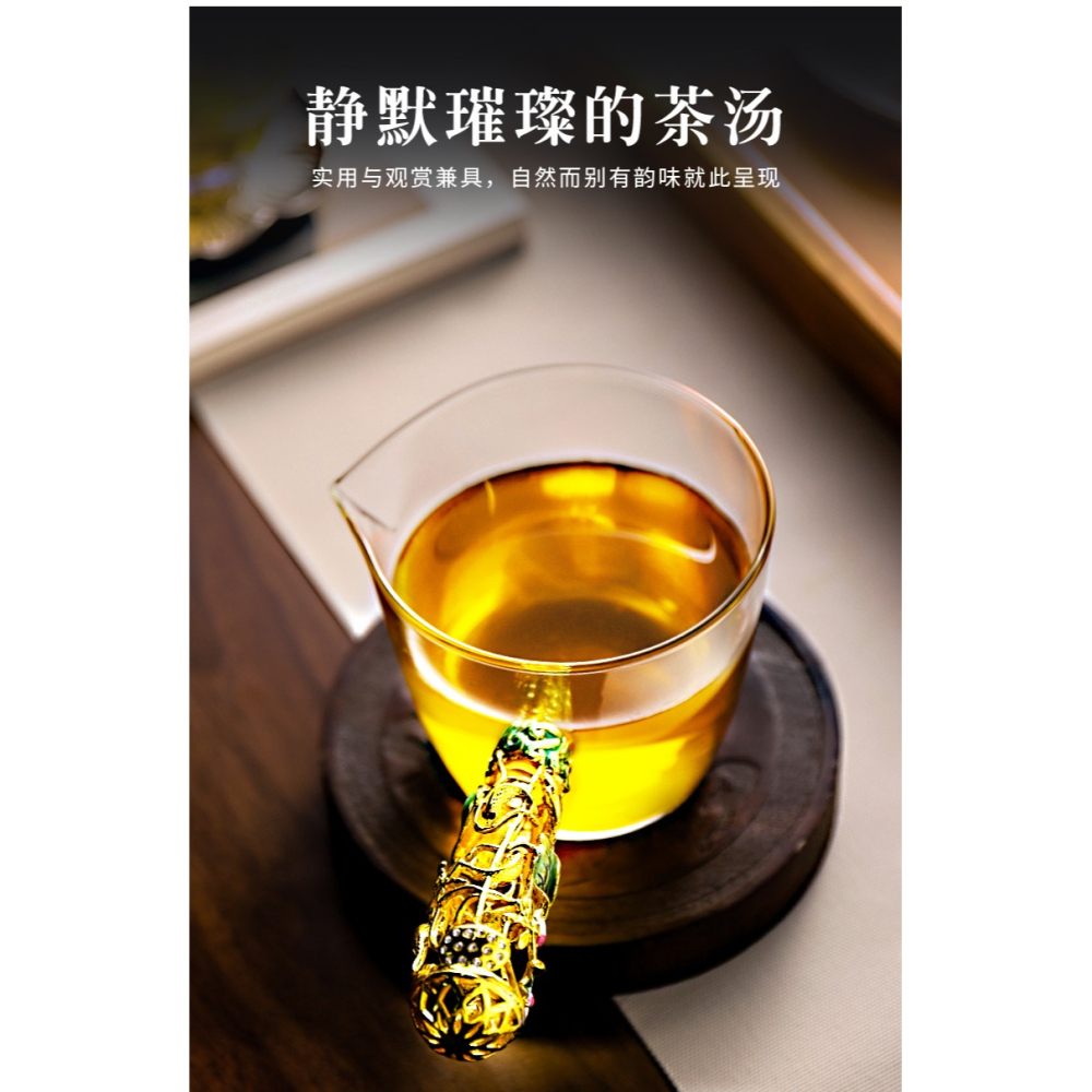 唐豐公道杯玻璃加厚琺瑯彩側把茶海家用耐熱裝茶器分茶器190075z-細節圖10