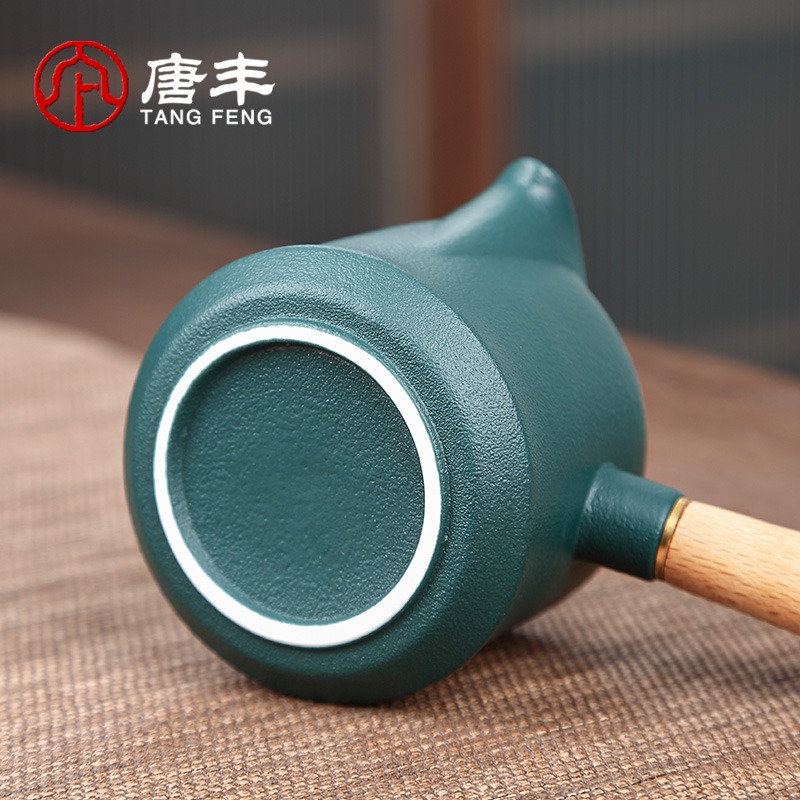 唐豐陶瓷功夫茶具小套禮盒裝家用側把泡茶壺公道杯陽臺簡易泡茶器-細節圖4