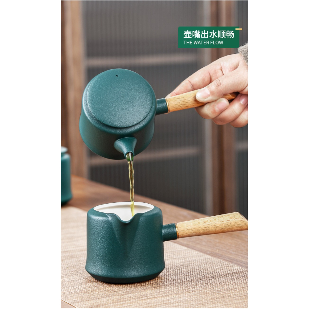 唐豐陶瓷功夫茶具小套禮盒裝家用側把泡茶壺公道杯陽臺簡易泡茶器-細節圖9