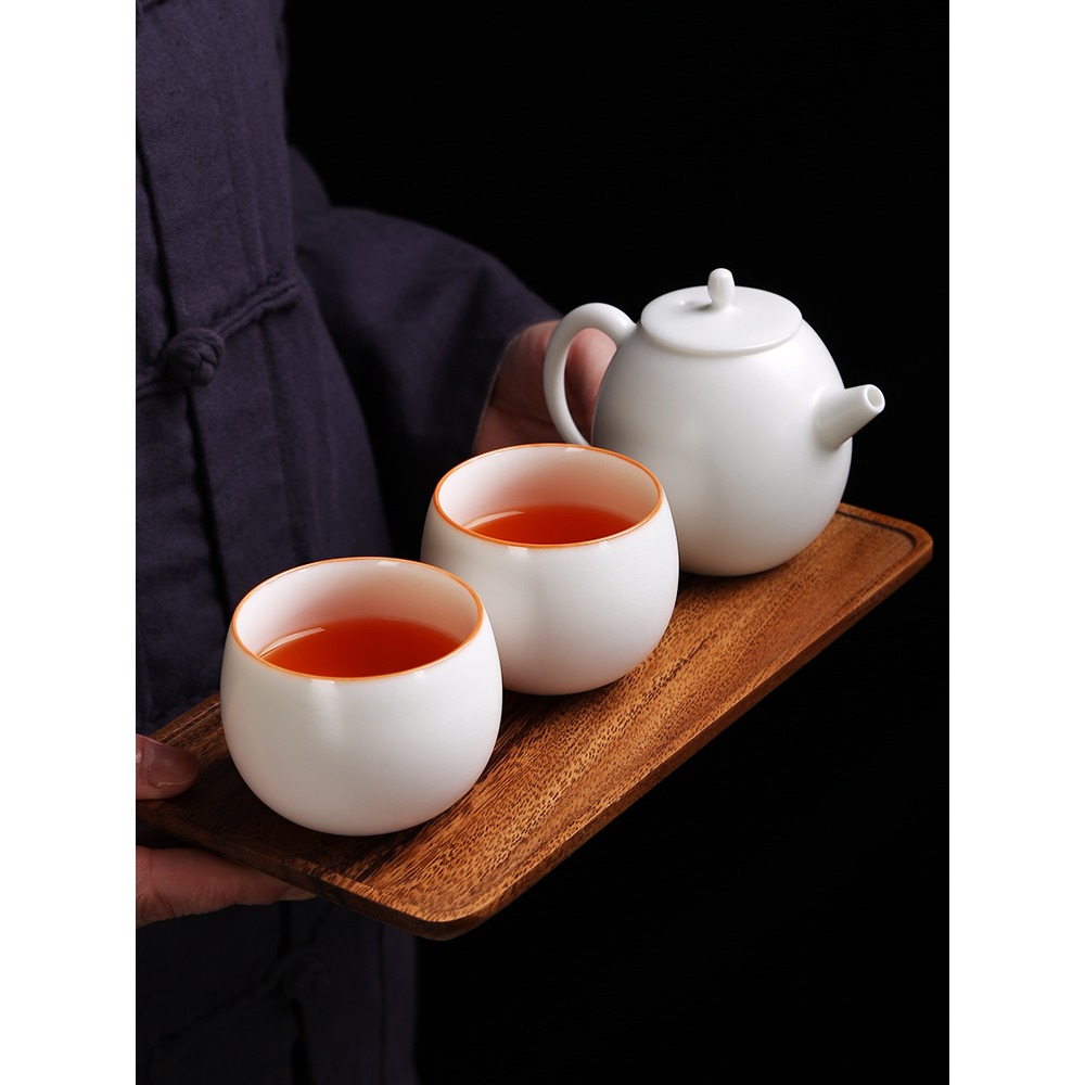 唐豐白瓷功夫茶具禮盒家用開片可養過濾泡茶壺旅行簡易一壺二杯A-細節圖5
