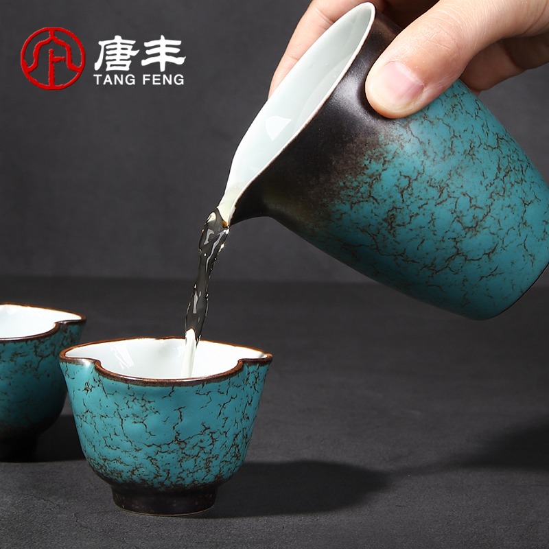 唐豐陶瓷茶漏家用復古個性濾茶器窯變天目釉過濾分茶器功夫茶濾A-細節圖4