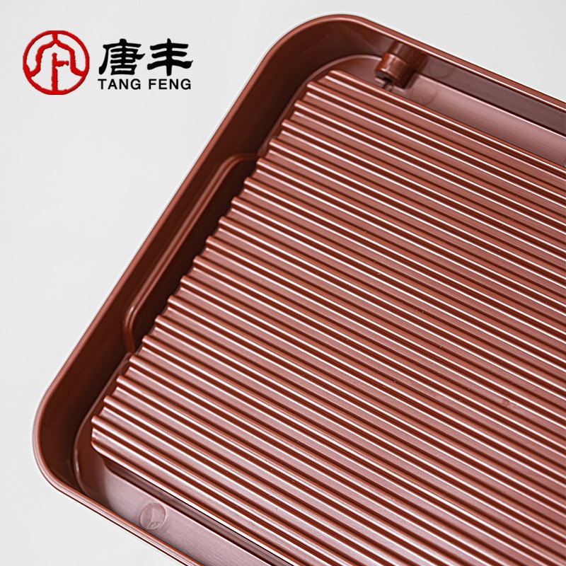 唐豐幹泡方茶盤辦公桌上小茶臺家用輕奢現代功夫茶海新中式茶幾-細節圖4