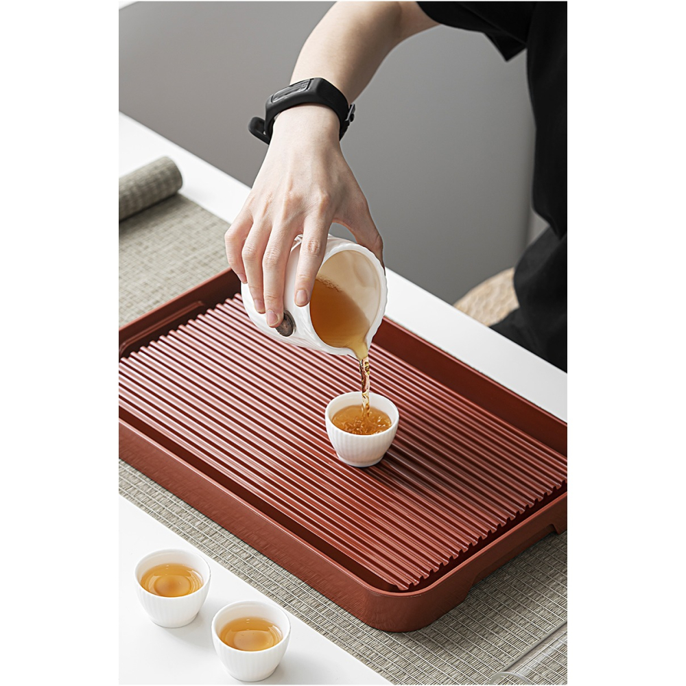 唐豐幹泡方茶盤辦公桌上小茶臺家用輕奢現代功夫茶海新中式茶幾-細節圖9