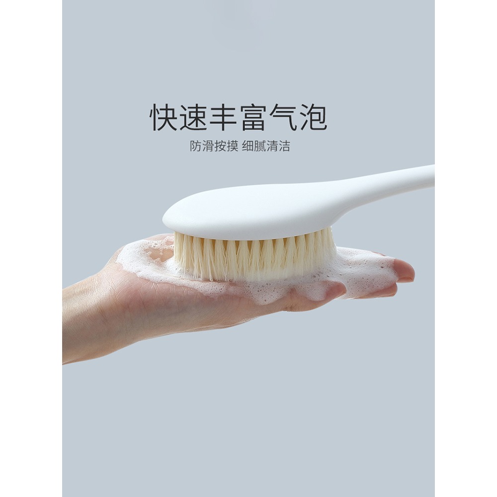 洗澡刷搓澡神器擦後背長柄軟沐浴毛刷子不求人洗澡巾強力搓背神器-細節圖3