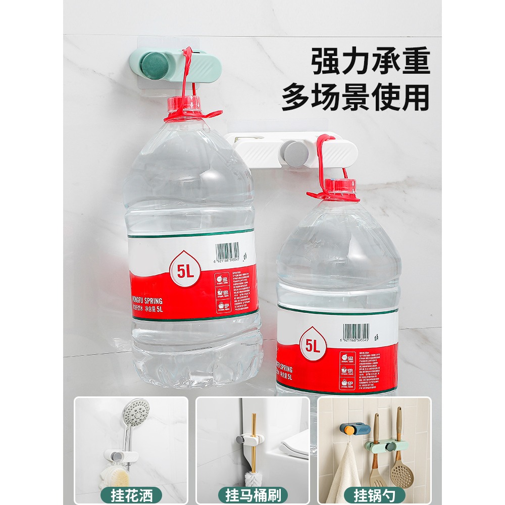 拖把掛鉤無痕掛架免打孔壁掛衛生間拖布收納架粘膠強力固定掃把夾-細節圖4