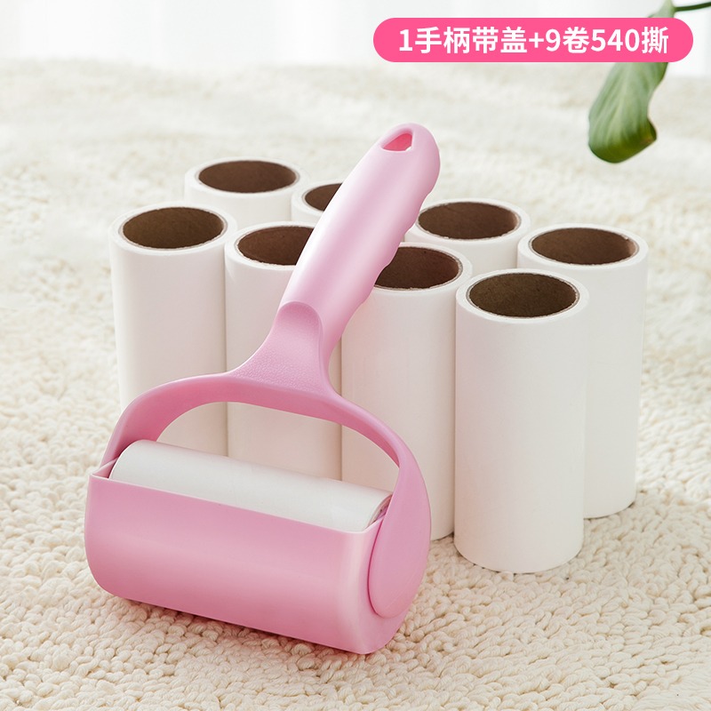 粘灰塵神器粘毛器滾筒可撕式粘塵紙替換卷滾刷衣物去除黏毛發刷HC-細節圖2