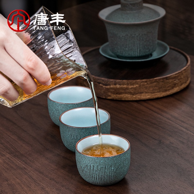 唐豐復古陶瓷主人杯家用客廳功夫茶品茗杯小號茶杯簡約個人杯A-細節圖2