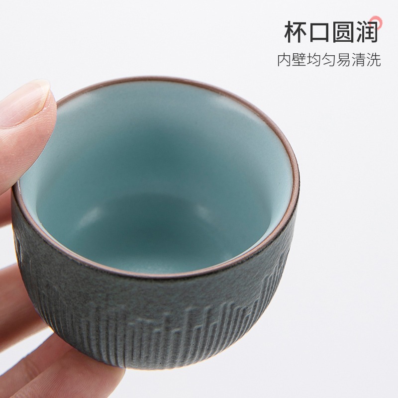 唐豐復古陶瓷主人杯家用客廳功夫茶品茗杯小號茶杯簡約個人杯A-細節圖4